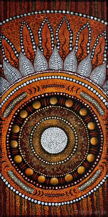 33 Alles zieht seine Kreise 2 Acryl auf Leinwand;
50 x 100 cm